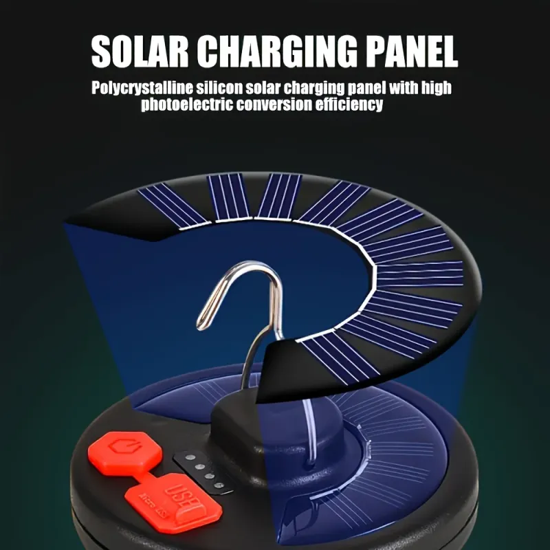 Solar Camping Lantern with USB 4