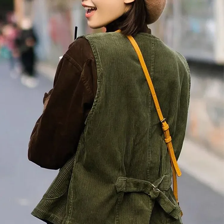 Vintage Corduroy Vest for Women 3