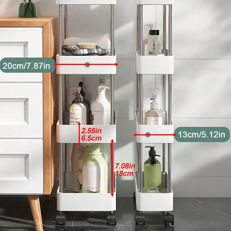 Slim Rolling Storage Cart Organizer 5
