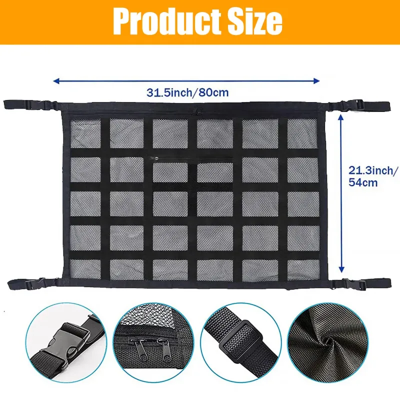 Car Roof Storage Net Bag Organizer 6