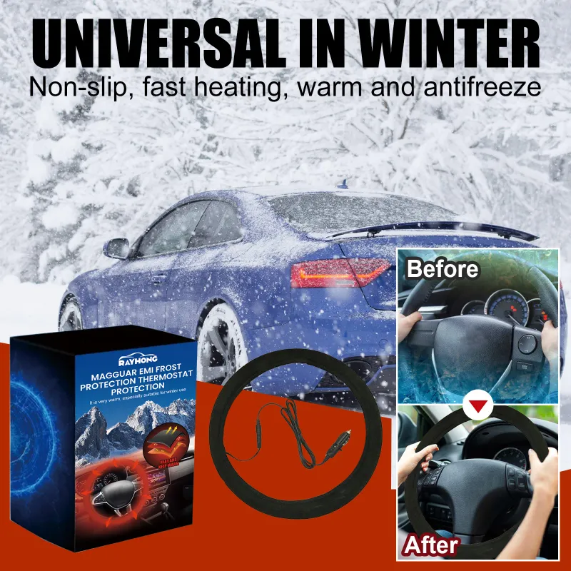12V Heated Steering Wheel Cover 2