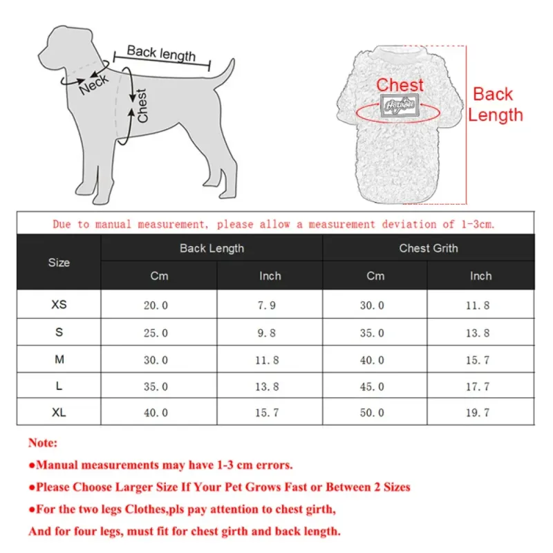 Winter Dog Sweater Coat for Small Dogs 6