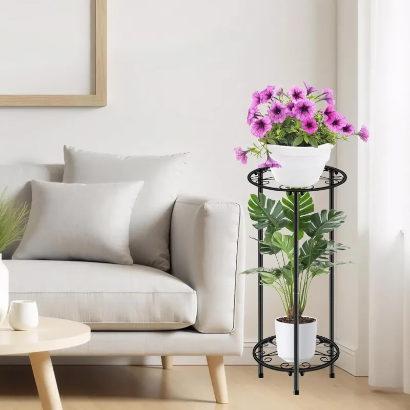 2-Tier Metal Plant Stand 3