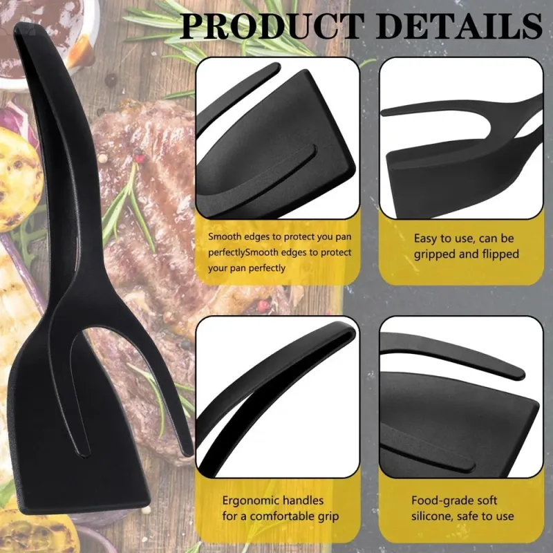2-in-1 Flip Spatula Tongs Tool 4