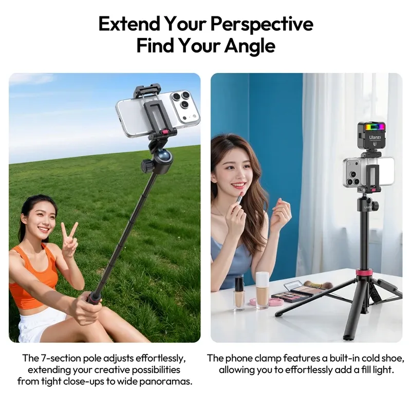 Ulanzi MT44B 1.5M Selfie Stick Tripod with Remote 6