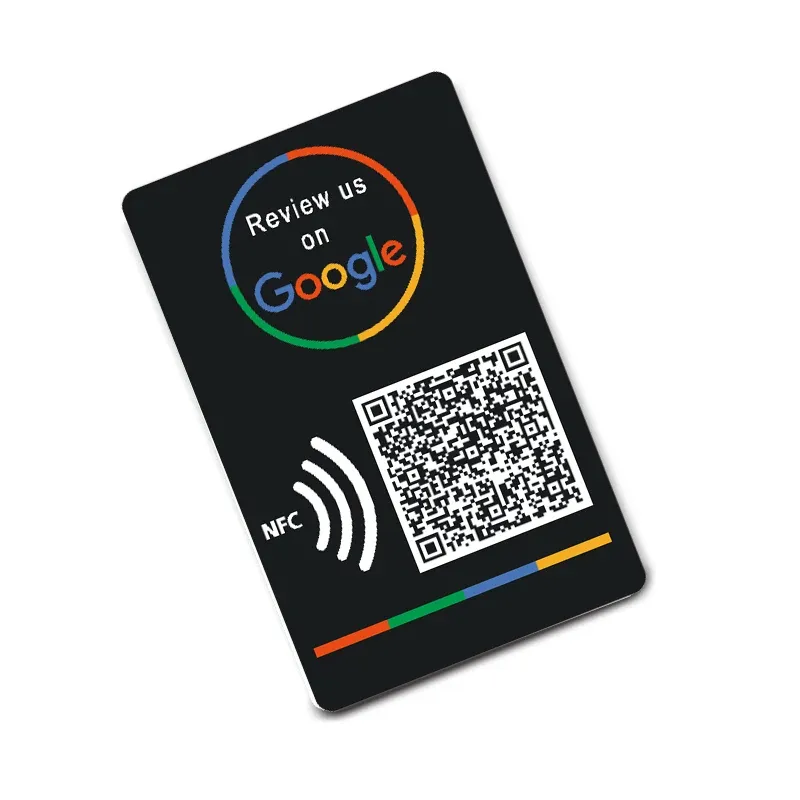 Custom NFC & QR Code Review Cards 1
