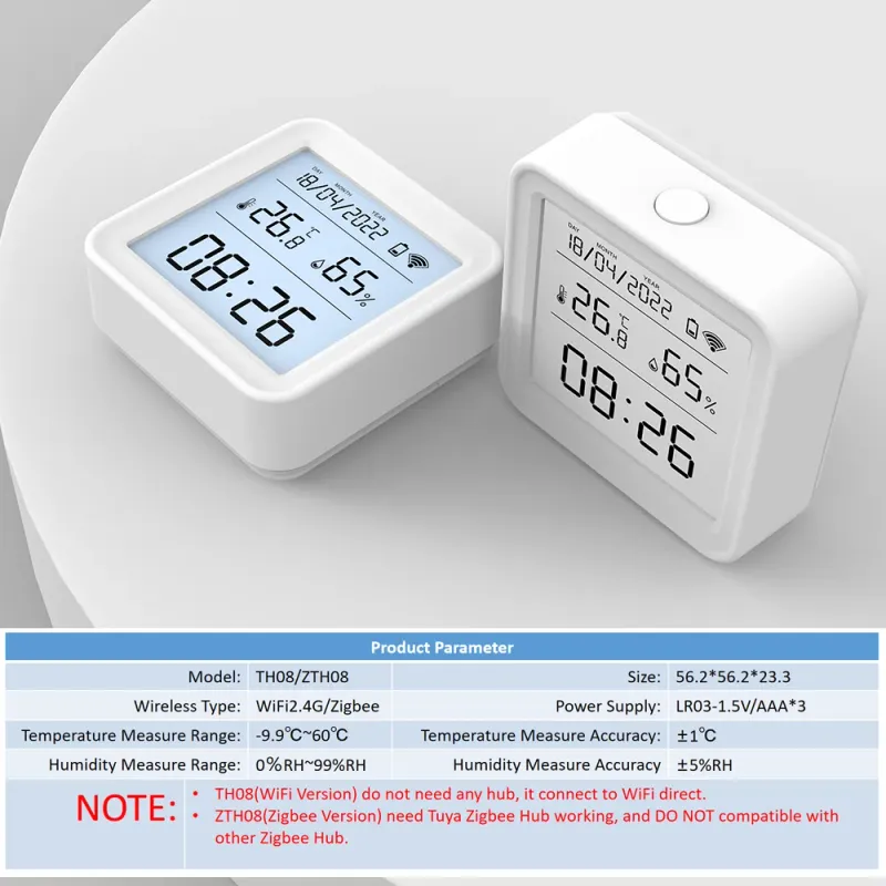 Tuya Smart Temperature Humidity Sensor 6