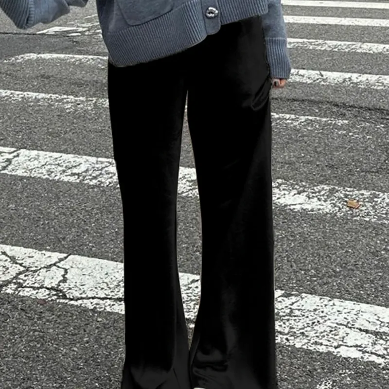 Satin Wide Leg Dress Pants 6
