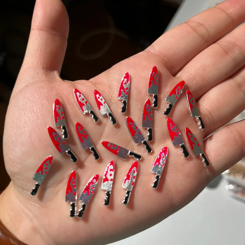 Halloween Blood Nail Art Charms Set 4