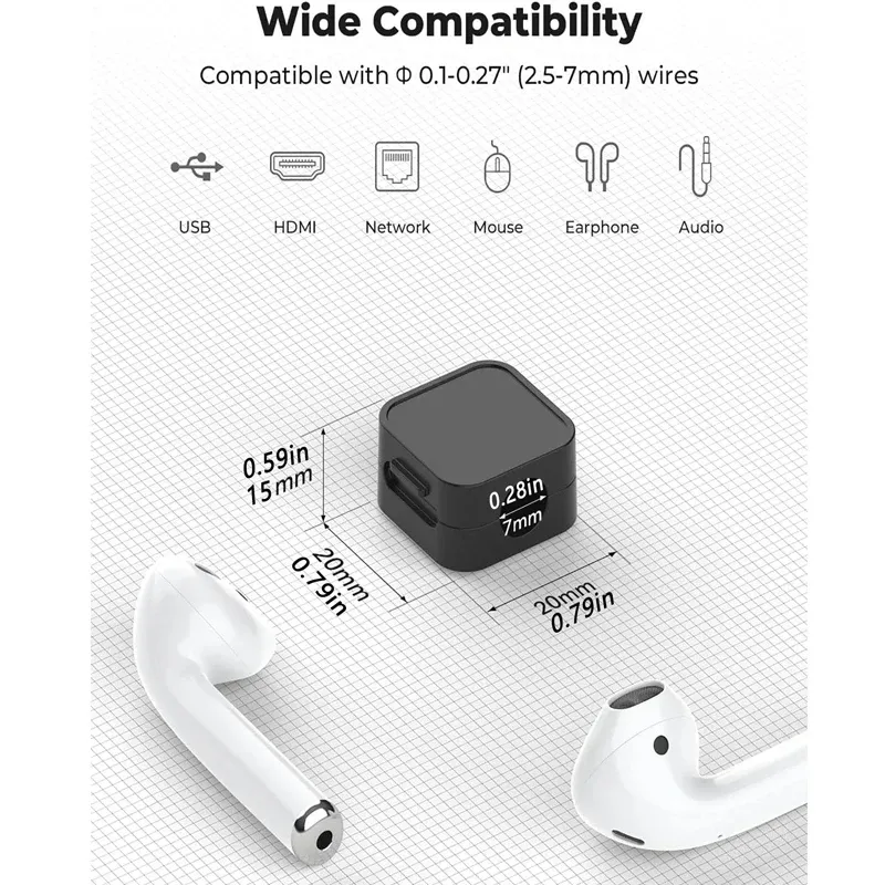 Magnetic Cable Clips Organizer 6