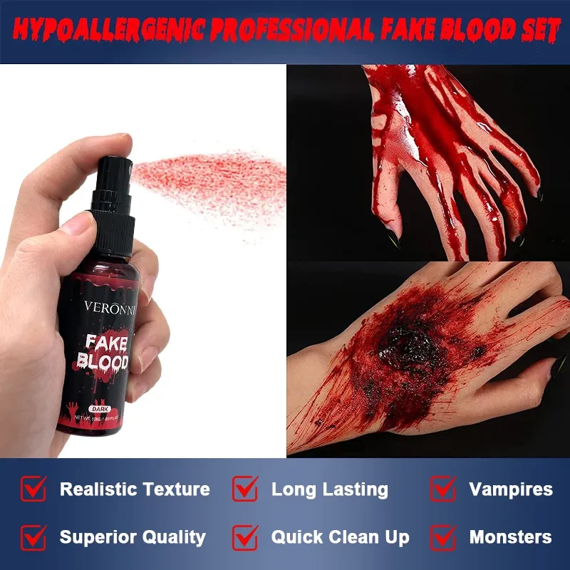 Realistic Fake Blood Gel SFX Makeup 1