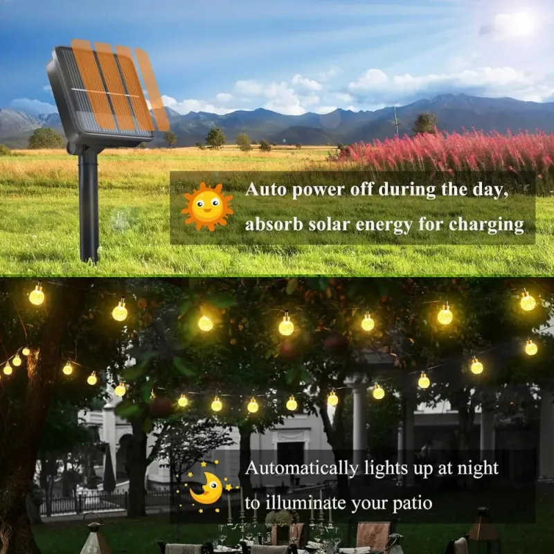 Solar Crystal Globe Fairy Lights 2