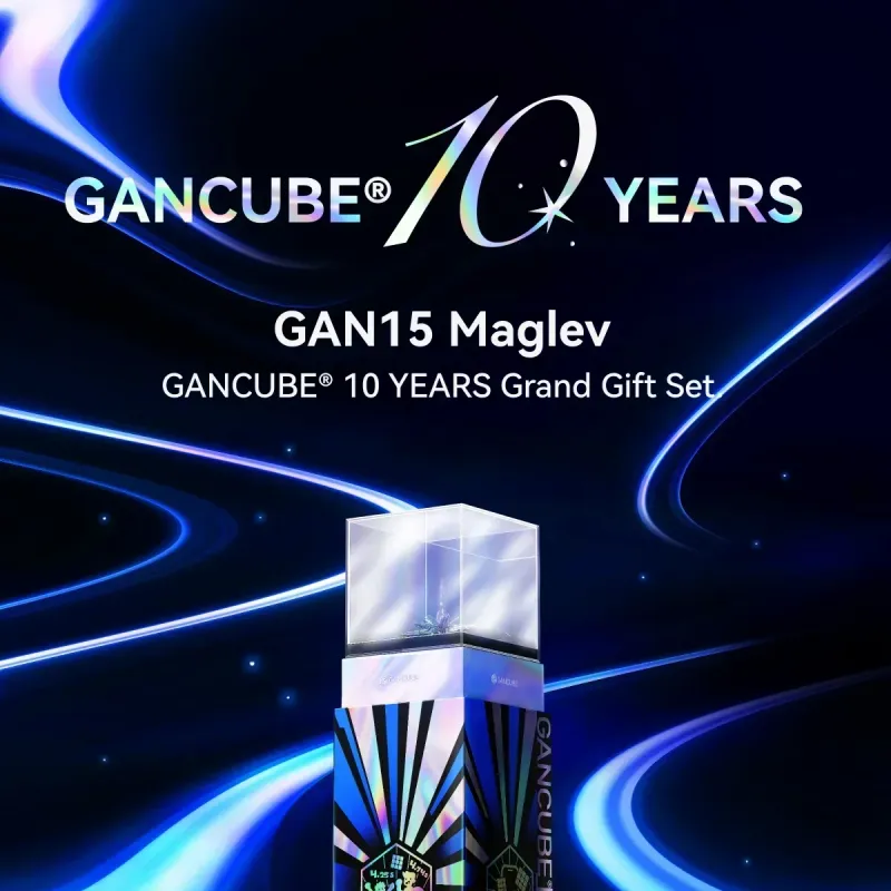 GAN 10th Anniversary 3x3 Magnetic Cube Gift Set 2