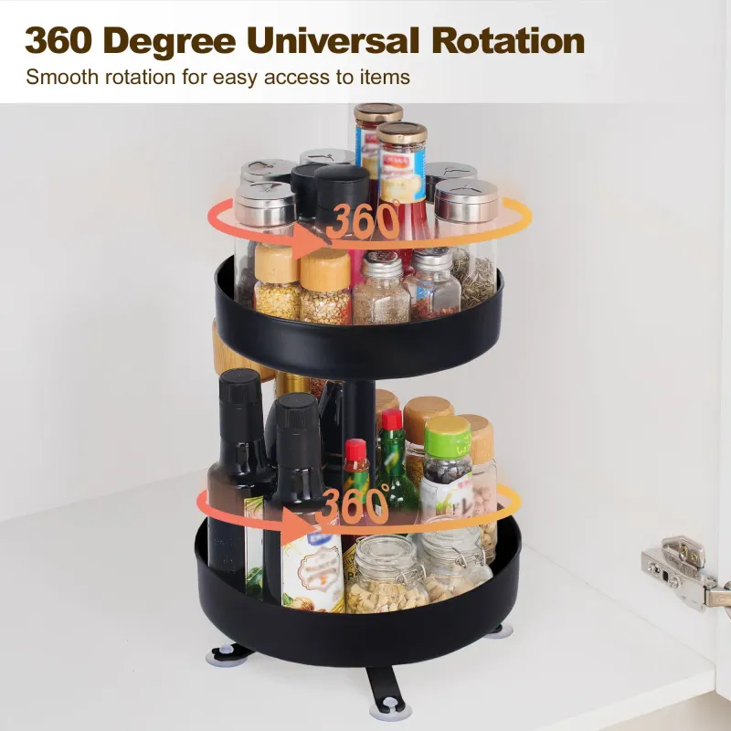 2-Tier Rotating Spice Rack 3