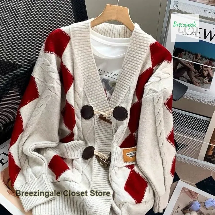 Korean Style Loose Knit Cardigan 2