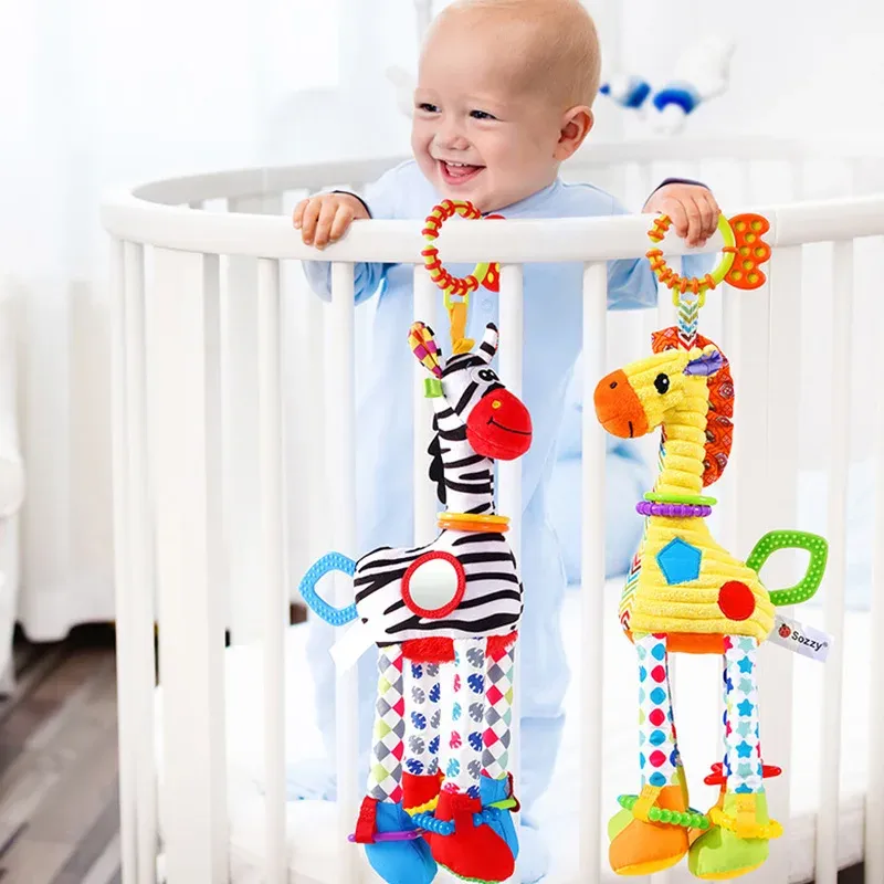 Soft Animal Baby Rattle with Teether 4