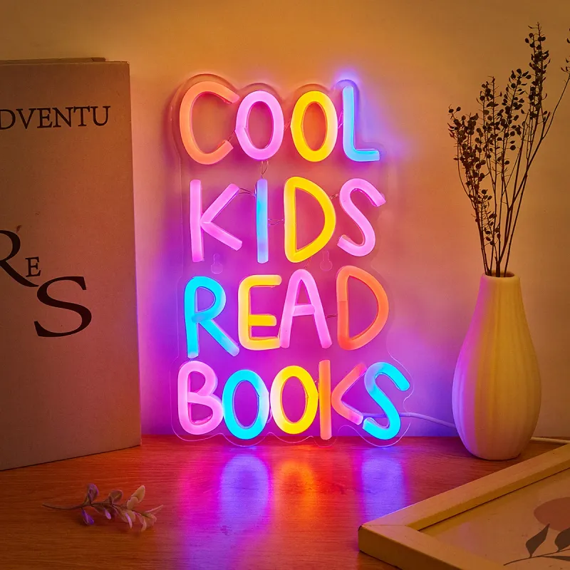 LED Neon Kids Reading Lamp - USB Night Light 5