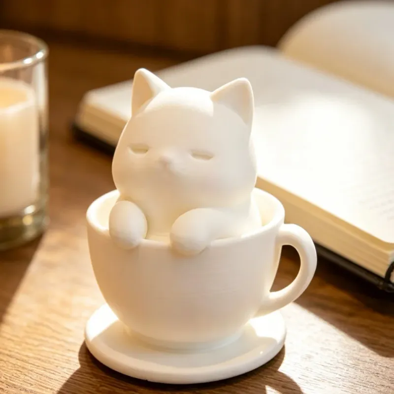 Cute Cat Cup Mini Succulent Planter 2
