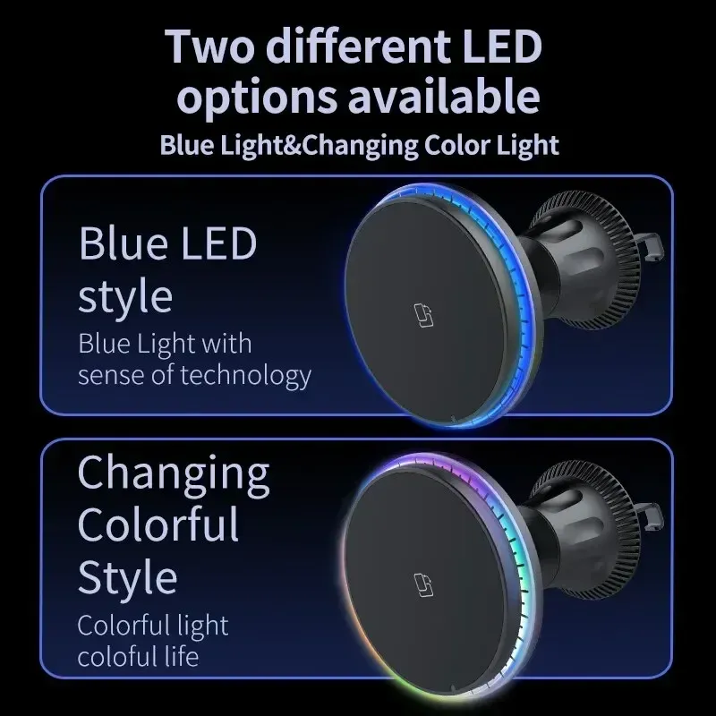 30W Magnetic Car Wireless Charger 2