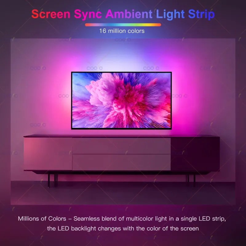 Ambient TV Backlight LED Strip Kit 5