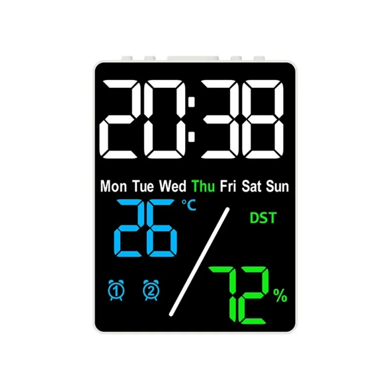 Digital Alarm Clock with Temp/Humidity 2