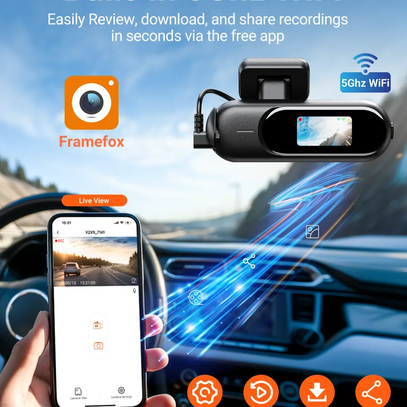 4K WiFi Dual Dash Cam Night Vision 4