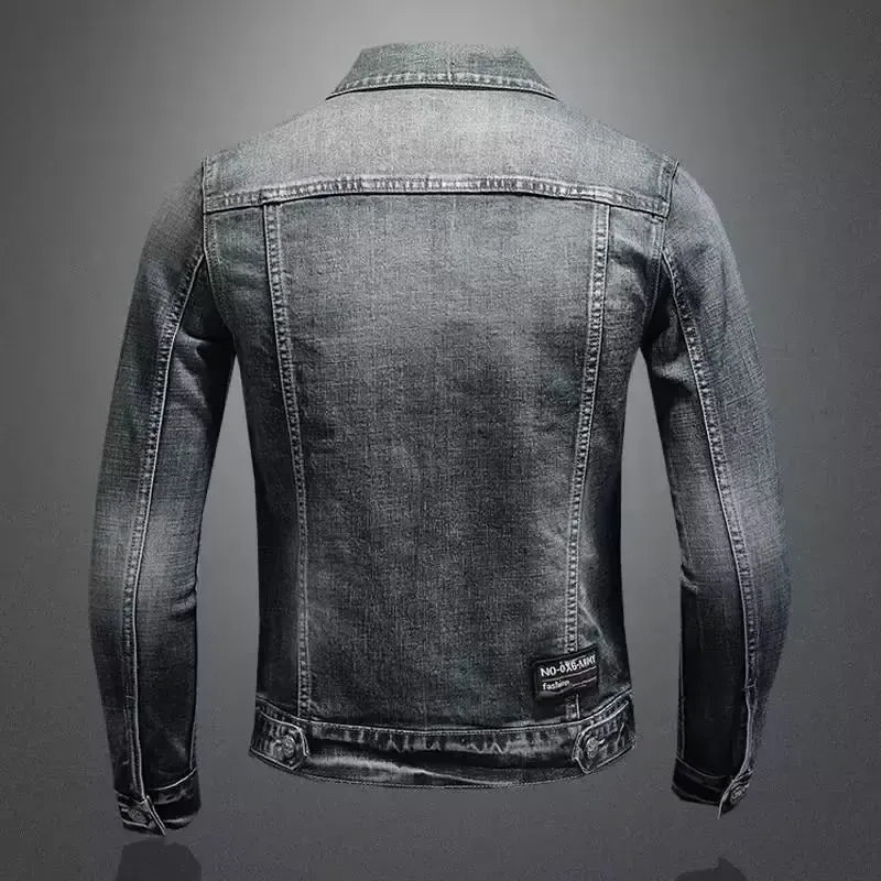 Men's Vintage Distressed Denim Jacket 3