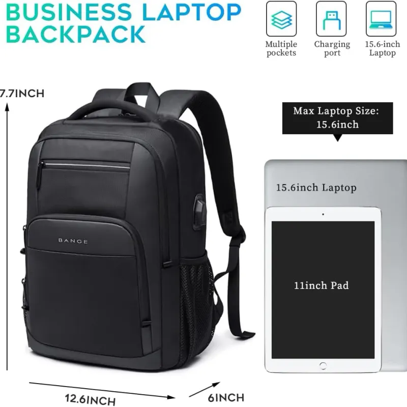 BANGE USB Charging Travel Backpack 2