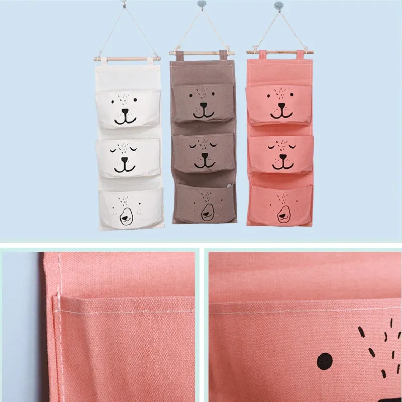 3-Pocket Wall Storage Bag Organizer 4