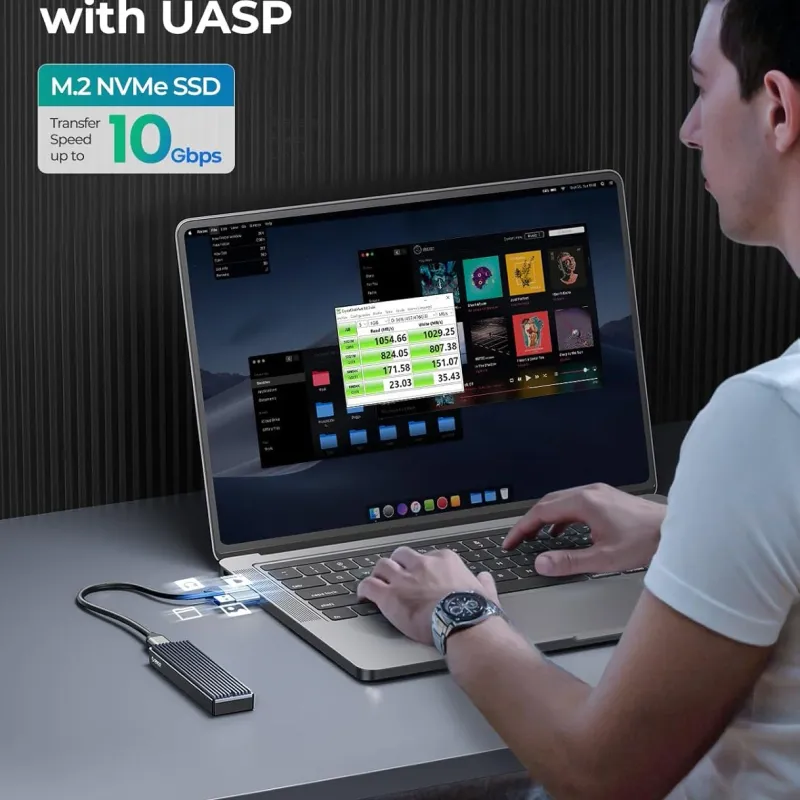 ORICO M.2 SSD Enclosure - USB-C 10Gbps 2