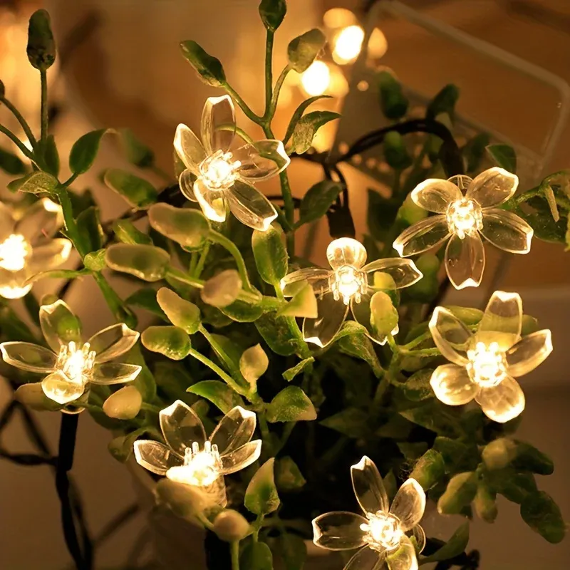 Solar Cherry Blossom LED Lights 4