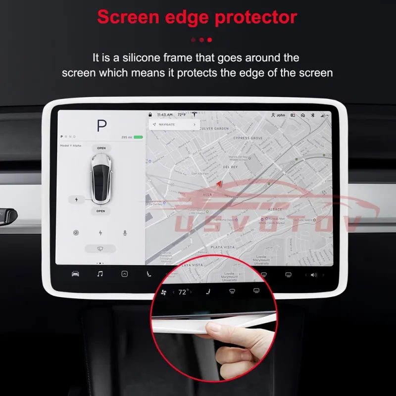 Tesla Model 3/Y Screen Protector Frame & Console Cover 5