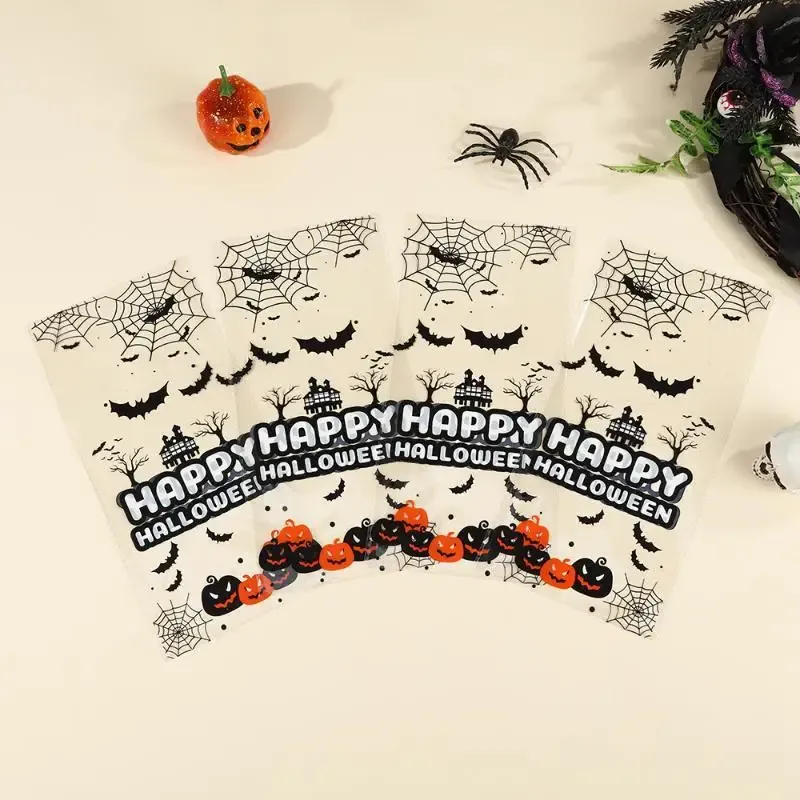 Halloween Clear Treat Bags 50 Pack 1