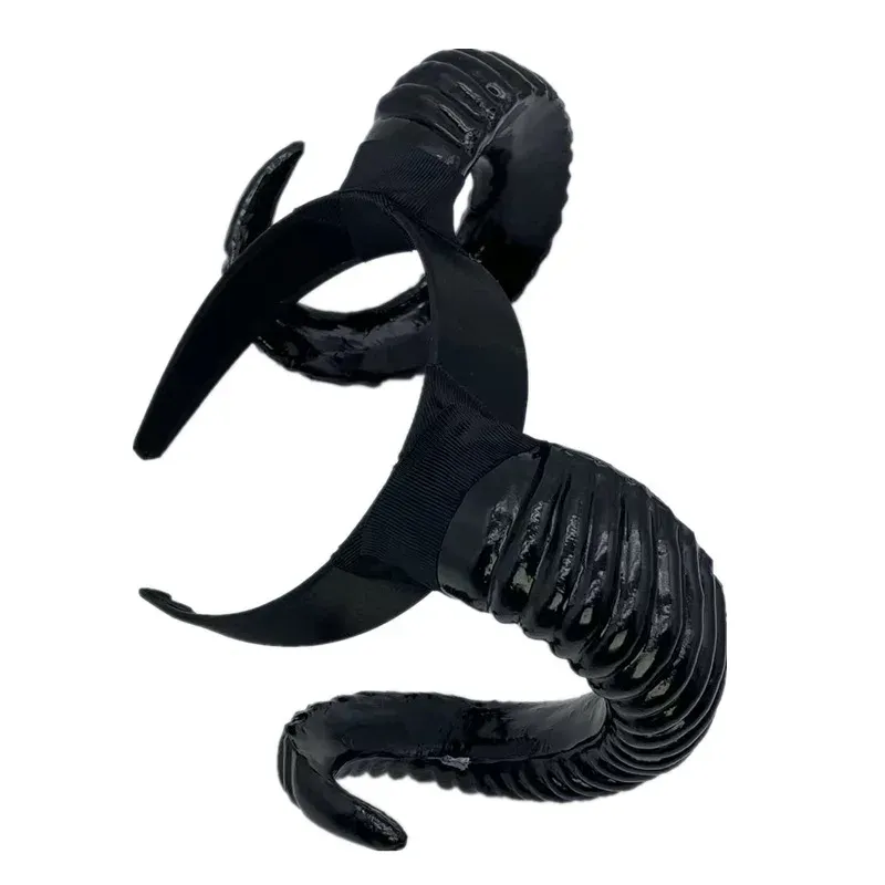 Black Demon Horn Cosplay Headdress 6