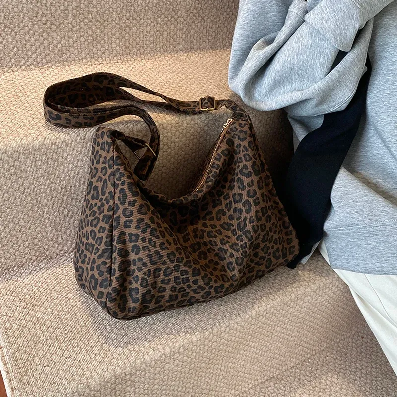 Leopard Print Crossbody Shoulder Bag 1