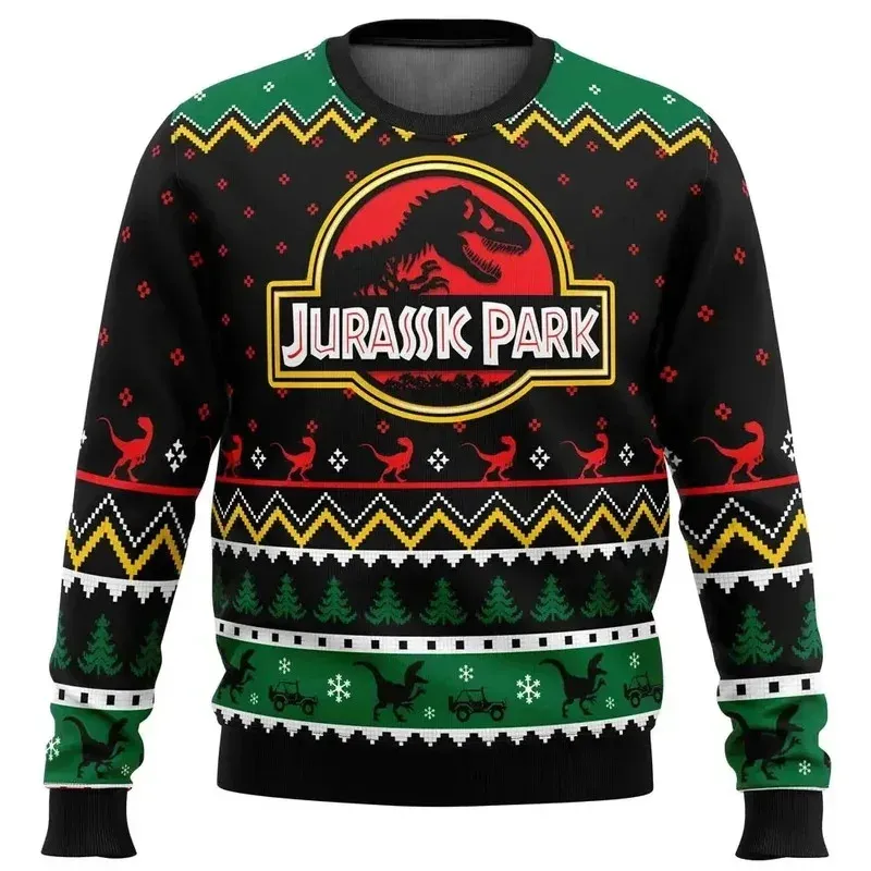 Jurassic Park Dinosaur Christmas Sweater Hoodie 4