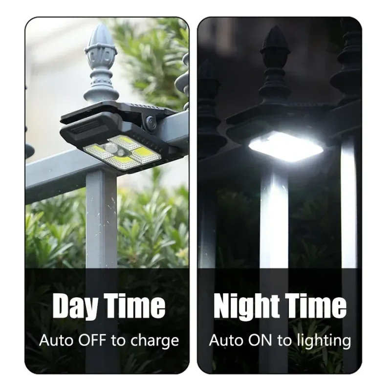 Solar Motion Sensor Clip Lights (2-Pack) 4