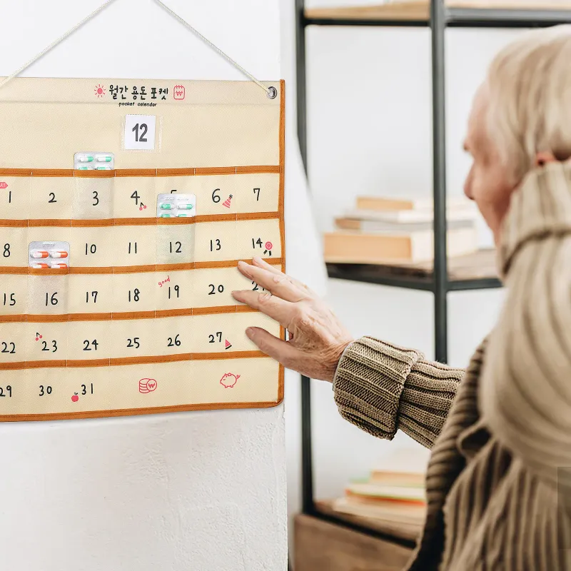 Monthly Calendar Pocket Organizer 4