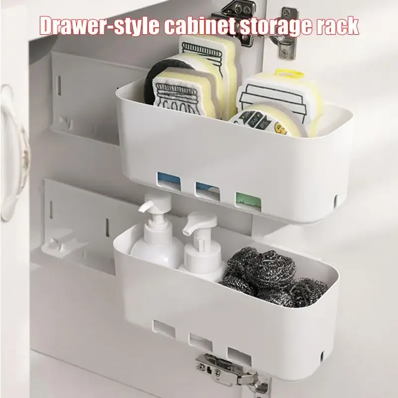 2 Layer Under Sink Pull Out Storage Rack 2
