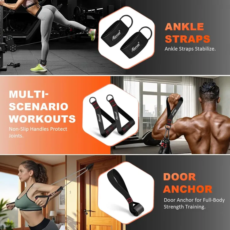 Heavy-Duty Resistance Bands Set 6