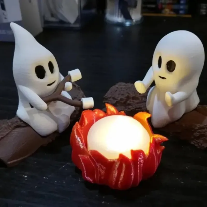 Halloween Ghost Campfire Decor Set 4