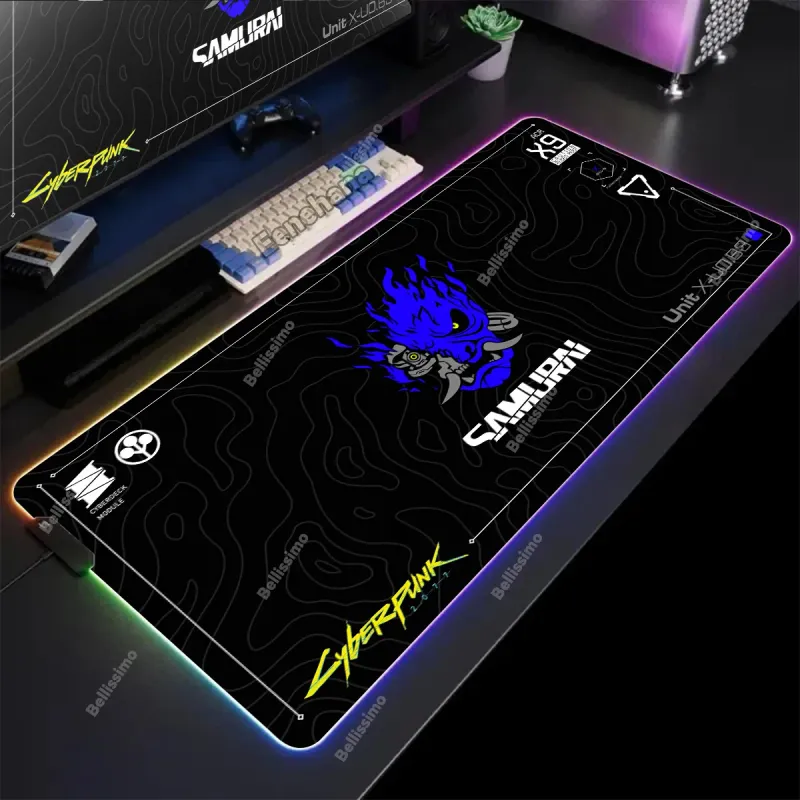 RGB Ghost Head Gaming Mouse Pad 3