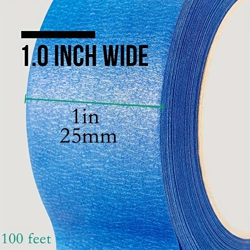 Blue Painters Tape 1" x 100ft Roll 3