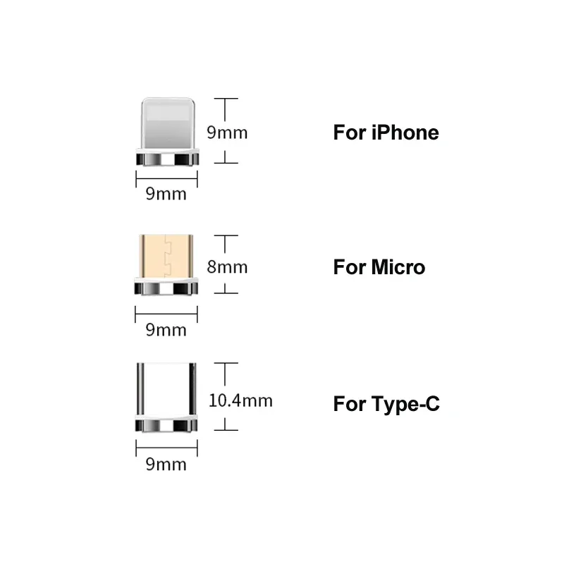 Magnetic Charging Adapter Tips (5-Pack) 3