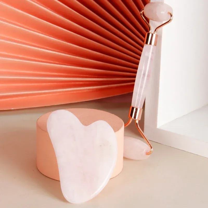 Jade Roller & Gua Sha Facial Set 6