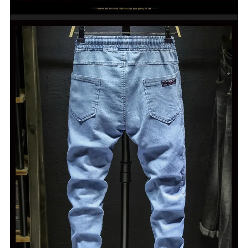 Luxury Men's Drawstring Work Jeans 6