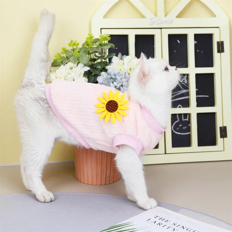 Fleece Cat & Puppy Winter Hoodie 5