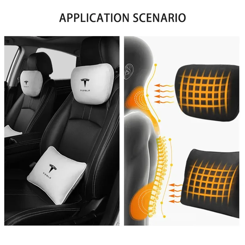 Tesla Model Y/3 Headrest & Waist Pillow Set 6