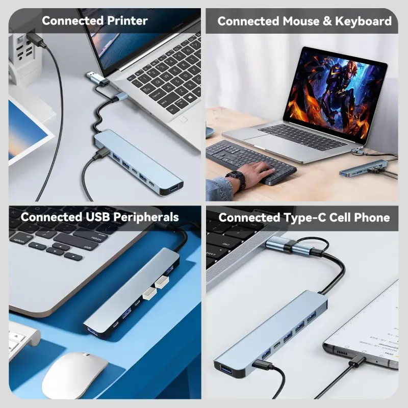 7-in-1 USB C Hub for MacBook Pro 6