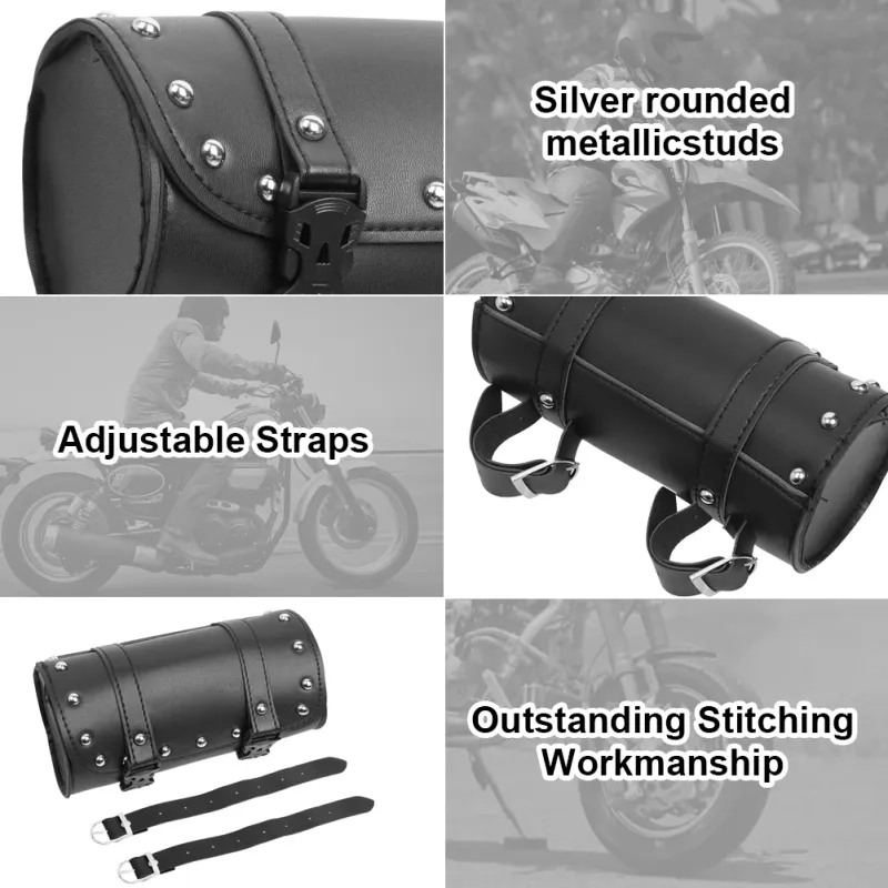 Motorcycle Waterproof Leather Fork Bag 4